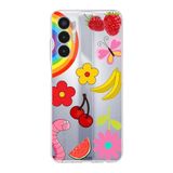 PrintiFy Tecno Pova 3 ile Uyumlu 1mm Slim Fit Water Color 5 Baskılı Şeffaf Kılıf