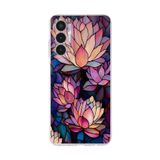 PrintiFy Tecno Pova 3 ile Uyumlu Vitray Sessiz Lotus Tasarımlı Şeffaf Silikon Kılıf