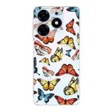 PrintiFy Tecno Spark 10 Pro ile Uyumlu Water Color 2 Kamera Korumalı Şeffaf Kılıf