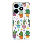 PrintiFy Tecno Spark 10 Pro ile Uyumlu Water Color 4 Kamera Korumalı Şeffaf Kılıf