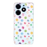 PrintiFy Tecno Spark 10 Pro ile Uyumlu Water Color 6 Kamera Korumalı Şeffaf Kılıf