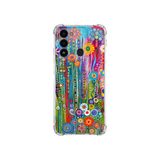 PrintiFy Tecno Spark 8c ile Uyumlu Düşlerin Dansı serisi Folklorik Bahçe Tasarımlı Uv Baskılı Köşe Korumalı Antişok Kılıf