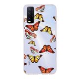 PrintiFy Vivo Y20 ile Uyumlu 1mm Slim Fit Water Color 2 Baskılı Şeffaf Kılıf