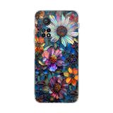 PrintiFy Xiaomi Mi 10 T Pro ile Uyumlu Vitray Mücevher Flora Tasarımlı Şeffaf Silikon Kılıf