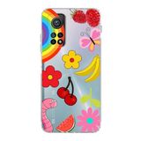 PrintiFy Xiaomi Mi 10 T Pro ile Uyumlu Water Color 5 Kamera Korumalı Şeffaf Kılıf