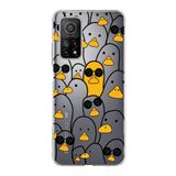 PrintiFy Xiaomi Mi 10T ile Uyumlu Kapak Duck Tasarımlı 1mm Fit Şeffaf Silikon Kılıf