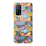 PrintiFy Xiaomi Mi 10T ile Uyumlu Kapak Memphis Desen - 2 Tasarımlı 1mm Fit Şeffaf Silikon Kılıf