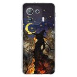 PrintiFy Xiaomi Mi 11 Pro ile Uyumlu Vitray Cadı Saati Tasarımlı Şeffaf Silikon Kılıf