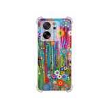 PrintiFy Xiaomi Mi 13t Pro ile Uyumlu Düşlerin Dansı serisi Folklorik Bahçe Tasarımlı Uv Baskılı Köşe Korumalı Antişok Kılıf