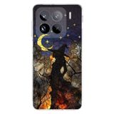 PrintiFy Xiaomi Mi 14 Pro ile Uyumlu Vitray Cadı Saati Tasarımlı Şeffaf Silikon Kılıf
