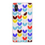 PrintiFy Xiaomi Mi 8 SE ile Uyumlu 1mm Slim Fit Water Color 1 Baskılı Şeffaf Kılıf