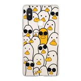 PrintiFy Xiaomi Mi 8 SE ile Uyumlu Kapak Duck Tasarımlı 1mm Fit Şeffaf Silikon Kılıf