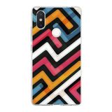 PrintiFy Xiaomi Mi 8 SE ile Uyumlu Kapak Labirent Grafiti Tasarımlı 1mm Fit Şeffaf Silikon Kılıf