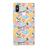 PrintiFy Xiaomi Mi 8 SE ile Uyumlu Kapak Memphis Desen - 2 Tasarımlı 1mm Fit Şeffaf Silikon Kılıf