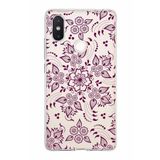 PrintiFy Xiaomi Mi 8 SE ile Uyumlu Kapak Nostalji Desen F Tasarımlı 1mm Fit Şeffaf Silikon Kılıf