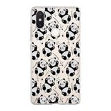 PrintiFy Xiaomi Mi 8 SE ile Uyumlu Kapak Panda Tasarımlı 1mm Fit Şeffaf Silikon Kılıf