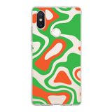 PrintiFy Xiaomi Mi 8 SE ile Uyumlu Kapak Renkli Desen E Yeşil Tasarımlı 1mm Fit Şeffaf Silikon Kılıf
