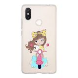 PrintiFy Xiaomi Mi 8 SE ile Uyumlu Kapak Vespagirl Tasarımlı 1mm Fit Şeffaf Silikon Kılıf
