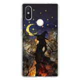 PrintiFy Xiaomi Mi 8 SE ile Uyumlu Vitray Cadı Saati Tasarımlı Şeffaf Silikon Kılıf