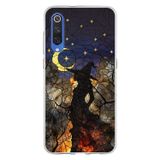 PrintiFy Xiaomi Mi 9 ile Uyumlu Vitray Cadı Saati Tasarımlı Şeffaf Silikon Kılıf