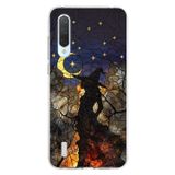 PrintiFy Xiaomi Mi 9 Lite ile Uyumlu Vitray Cadı Saati Tasarımlı Şeffaf Silikon Kılıf