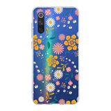PrintiFy Xiaomi Mi 9 SE ile Uyumlu Kapak Çiçek Tasarımlı 1mm Fit Şeffaf Silikon Kılıf