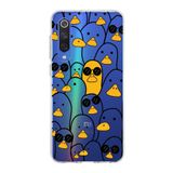 PrintiFy Xiaomi Mi 9 SE ile Uyumlu Kapak Duck Tasarımlı 1mm Fit Şeffaf Silikon Kılıf