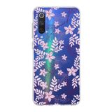 PrintiFy Xiaomi Mi 9 SE ile Uyumlu Kapak Floral Pudra Tasarımlı 1mm Fit Şeffaf Silikon Kılıf