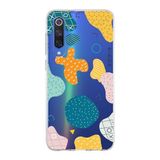 PrintiFy Xiaomi Mi 9 SE ile Uyumlu Kapak Geometrik Şekiller Tasarımlı 1mm Fit Şeffaf Silikon Kılıf