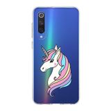 PrintiFy Xiaomi Mi 9 SE ile Uyumlu Kapak Unicorn Tasarımlı 1mm Fit Şeffaf Silikon Kılıf