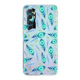 PrintiFy Xiaomi Mi Note 10 Lite ile Uyumlu Nazar Boncuğu 3 Kamera Korumalı Şeffaf Silikon Kılıf