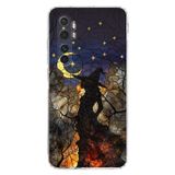 PrintiFy Xiaomi Mi Note 10 Lite ile Uyumlu Vitray Cadı Saati Tasarımlı Şeffaf Silikon Kılıf