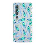 PrintiFy Xiaomi Mi Note 10 Pro ile Uyumlu Nazar Boncuğu 3 Kamera Korumalı Şeffaf Silikon Kılıf