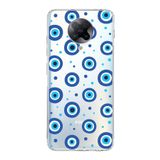 PrintiFy Xiaomi Poco F2 Pro ile Uyumlu 1mm Slim Fit Nazar Boncuğu 1 Baskılı Şeffaf Kılıf