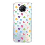 PrintiFy Xiaomi Poco F2 Pro ile Uyumlu 1mm Slim Fit Water Color 6 Baskılı Şeffaf Kılıf