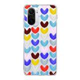 PrintiFy Xiaomi Poco F3 ile Uyumlu 1mm Slim Fit Water Color 1 Baskılı Şeffaf Kılıf