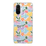 PrintiFy Xiaomi Poco F3 ile Uyumlu Kapak Memphis Desen - 2 Tasarımlı 1mm Fit Şeffaf Silikon Kılıf