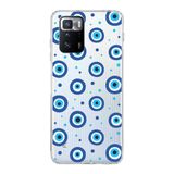 PrintiFy Xiaomi Poco X3 GT ile Uyumlu 1mm Slim Fit Nazar Boncuğu 1 Baskılı Şeffaf Kılıf