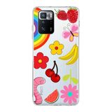 PrintiFy Xiaomi Poco X3 GT ile Uyumlu 1mm Slim Fit Water Color 5 Baskılı Şeffaf Kılıf