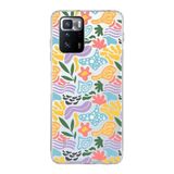 PrintiFy Xiaomi Poco X3 GT ile Uyumlu Kapak Memphis Desen - 2 Tasarımlı 1mm Fit Şeffaf Silikon Kılıf