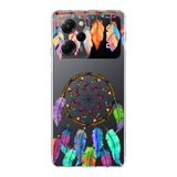 PrintiFy Xiaomi Poco X5 Pro ile Uyumlu 1mm Slim Fit Nazar Boncuğu 6 Baskılı Şeffaf Kılıf