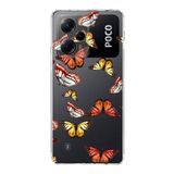 PrintiFy Xiaomi Poco X5 Pro ile Uyumlu 1mm Slim Fit Water Color 2 Baskılı Şeffaf Kılıf