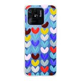 PrintiFy Xiaomi Redmi 10C ile Uyumlu 1mm Slim Fit Water Color 1 Baskılı Şeffaf Kılıf