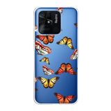 PrintiFy Xiaomi Redmi 10C ile Uyumlu 1mm Slim Fit Water Color 2 Baskılı Şeffaf Kılıf