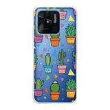 PrintiFy Xiaomi Redmi 10C ile Uyumlu 1mm Slim Fit Water Color 4 Baskılı Şeffaf Kılıf