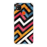 PrintiFy Xiaomi Redmi 10C ile Uyumlu Kapak Labirent Grafiti Tasarımlı 1mm Fit Şeffaf Silikon Kılıf