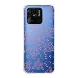 PrintiFy Xiaomi Redmi 10C ile Uyumlu Kapak Nostalji Desen C Tasarımlı 1mm Fit Şeffaf Silikon Kılıf