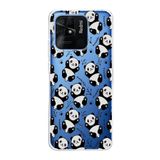 PrintiFy Xiaomi Redmi 10C ile Uyumlu Kapak Panda Tasarımlı 1mm Fit Şeffaf Silikon Kılıf