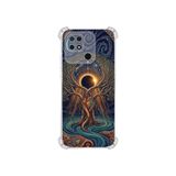PrintiFy Xiaomi Redmi 10c ile Uyumlu Simya Serisi Kozmik Denge Tasarımlı Uv Baskılı Köşe Korumalı Antişok Kılıf