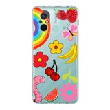 PrintiFy Xiaomi Redmi 12C ile Uyumlu 1mm Slim Fit Water Color 5 Baskılı Şeffaf Kılıf